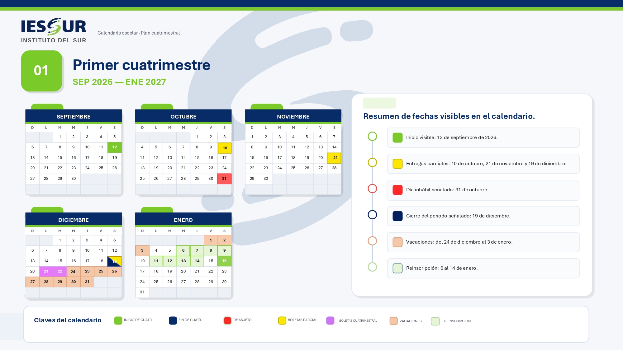 Calendario Escolar